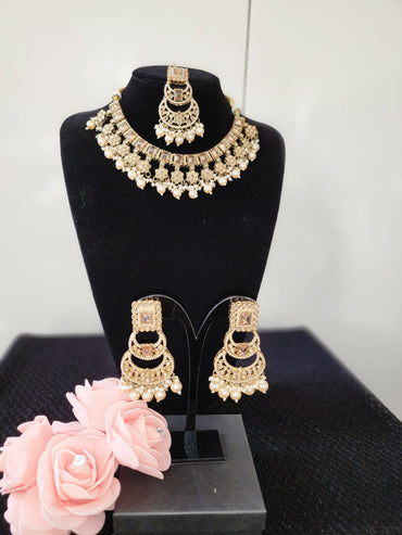 Regal Bridal Necklace Set in Various Colors - Perfect for Your Wedding