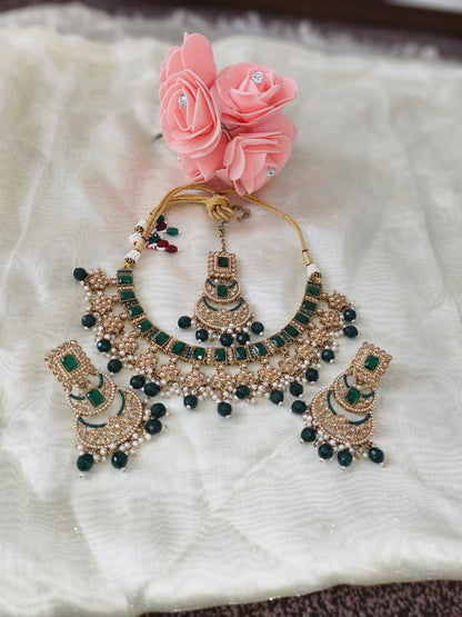 Regal Bridal Necklace Set in Various Colors - Perfect for Your Wedding