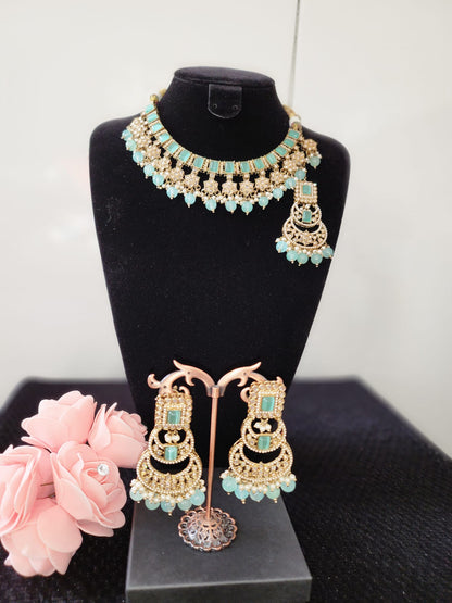 Regal Bridal Necklace Set in Various Colors - Perfect for Your Wedding