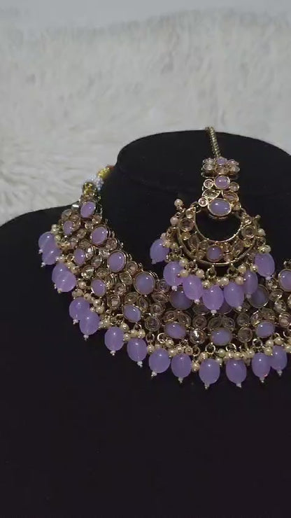 Luxurious Kundan Jewellery Set in Various Colours - Perfect for Any Occasion