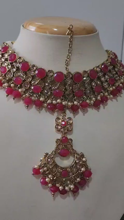 Luxurious Kundan Jewellery Set in Various Colours - Perfect for Any Occasion